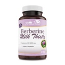 Berberine HCL 1200mg med Milk Thistle og Ceylon kanel, Ampk Metabolic Activator, Sund immunsystem og Gastrointestinal Wellness, 40 Servere, 120 Veggie kapsler
