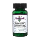 Vitanica Iron Extra, Jerntilskud Forbedret Absorption med vitamin C 500 mg, methylfolat 400mcg, B12 vitamin 500mcg, Calcium, gul Dock, Mælkebøtte Root & Nettle Leaf ekstrakt, Vegan, 60 kapsler