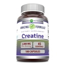 Amazing Formulas Creatine Monohydrat Aminosyre Supplement Note 124; 3000 Mg pr Serving Note 124; 180 Kapsler Note 124; Non- GMO