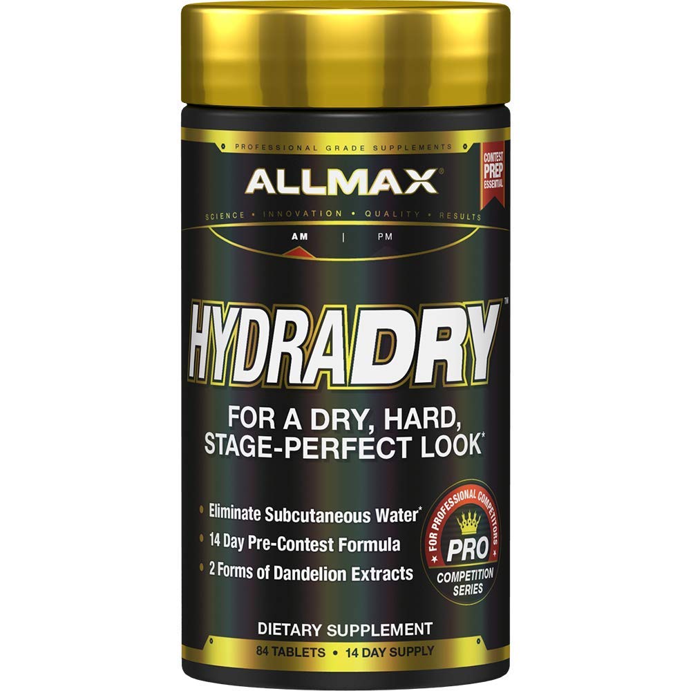 ALLMAX Nutrition HydraDry, 14- Day Pre- Contest Water Loss System, 84 tabletter