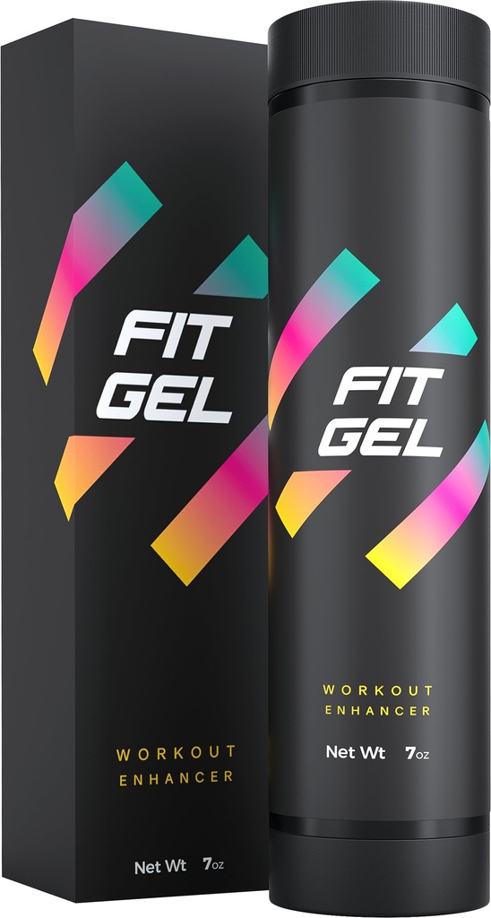 FitGel Sweat Enhancer Roll- On Gel Stick - Thermogen workout Booster for maksimal Sweat - Stor 7.7oz størrelse - Easy Twist Applikator - Ideel med waist trimmer - Forbedret daglig brug formel