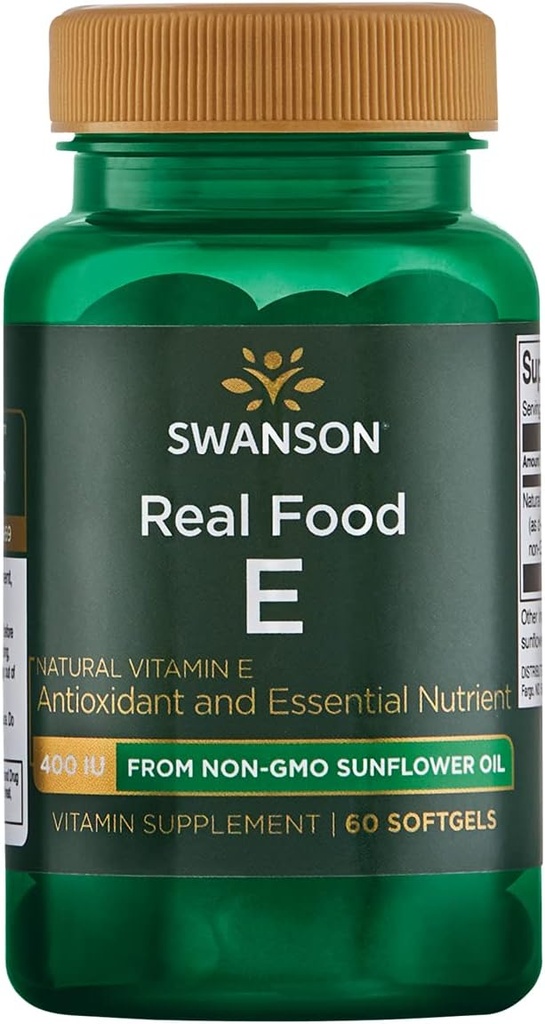 Swanson NAT E- 400 Real Food 400IE (268MG) 60S
