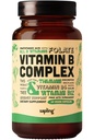 sapling Vegan Vitamin B Complex - Whole Food Blend with Essential B Vitamin B1, B2, B3, B5, B6, B7, Folate, B12- 60 Caps