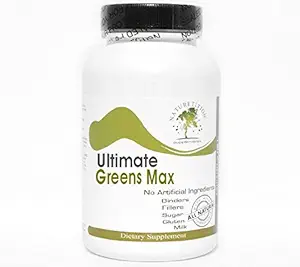 Ultimate Green Max - Kelp Bladderwrack Dulse Clubmoss Irish Moss Gentian ~ 90 Kapsler - Ingen tilsætningsstoffer ~ Naturetition Kosttilskud