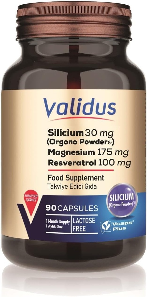 Validus Silicium 90 Kapsler (Vhætter Plus)