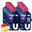 UCAN Edge Energy Gel Shots, Strawberry Banana (12, 2 Ounce Packets) til løb, Træning, Træning, Fitness, Cykling, Crossfit Budd124; Sugar- Free, Vegan, & Keto Friendly Energy
