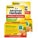 Fra Makers of Dramamin, Advanced Herbals, Non- Drowsy, Motion Syge Relief, Lavet med Natural Ingefær, 18 Greve, 2 Pack