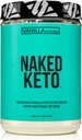 Nøgen Vanilla Keto - Premium Vanilla Keto Fat Bomb Powder - Nothing Kunstig - Gluten- Free Keto Bomb Vanilla Mct Oil Powder med ingen Gmos - 1.3 Lb