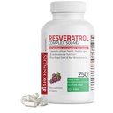 Bronson Resveratrol 500 Complex Standardized Trans- Resveratrol + Grape Seed & Red Wine Extract, 250 kapsler