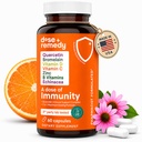 En dosis af Immunitet Quercetin med C-vitamin og zink, D-vitamin, 500mg Quercetin Bromelain med Echinacea & B-vitaminer, Lung immunsupport Supplement 7 i 1 Immunity Defense Booster (60 Greve)