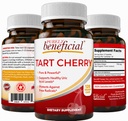 PURELY gavnlig Tart Cherry Kapsler 6000 mg, Ekstra styrke Montmorency Tart Cherry Extract, Urisyre Flush til fælles comfort, Antioxidant & immunforsvar, Non- GMO, Gluten Free, 120 Greve