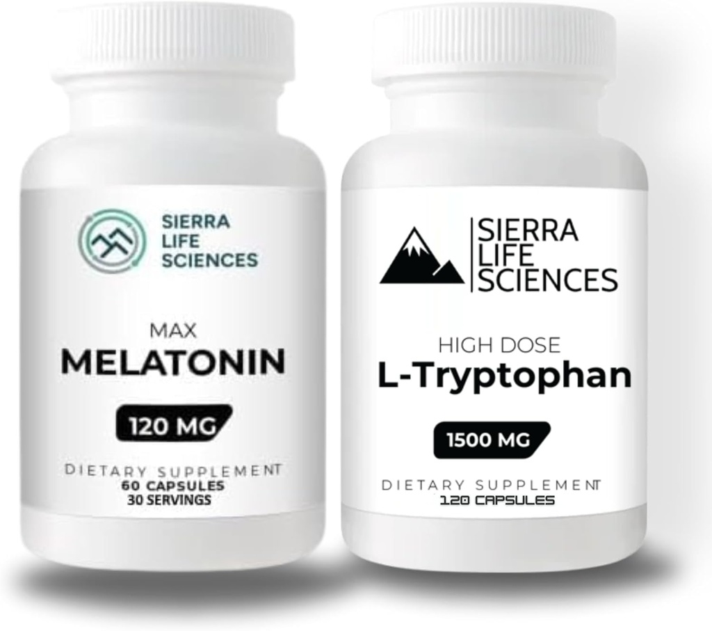 1500mg L- Tryptophan & 120mg Melatonin Bundle