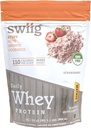 swiig Premium Daily Whey Protein Matrix Strawberry 2,2 lb - 20g Protein Gluten- Free Non- GMO Ingen fyldstoffer Ingen kunstige flavorer Forbedret med Aminosyrer til muskel Inddrivelse Alle naturlige formel