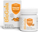 BioGaia immun Aktive børn er 124; Probiotisk + D-vitamin er 124; for fordøjelsessygdomme og immunforsvar er 124; alder 3 + 4; Allergen, Dairy, Soy & Gluten Free