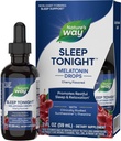 Nature 's Way Sleep Tonight Melatonin Drops med L- Theanine, Non-Habit Forming Support *, 2 Oz, Cherry Flavor