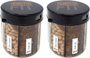 Monster supplement Medication Pill Dispenser med Segment Labels - Ekstra Stor Pill Container Flaske håndterer næsten ethvert tillæg - Let at dispense (Monster Fit - 2 Pack)