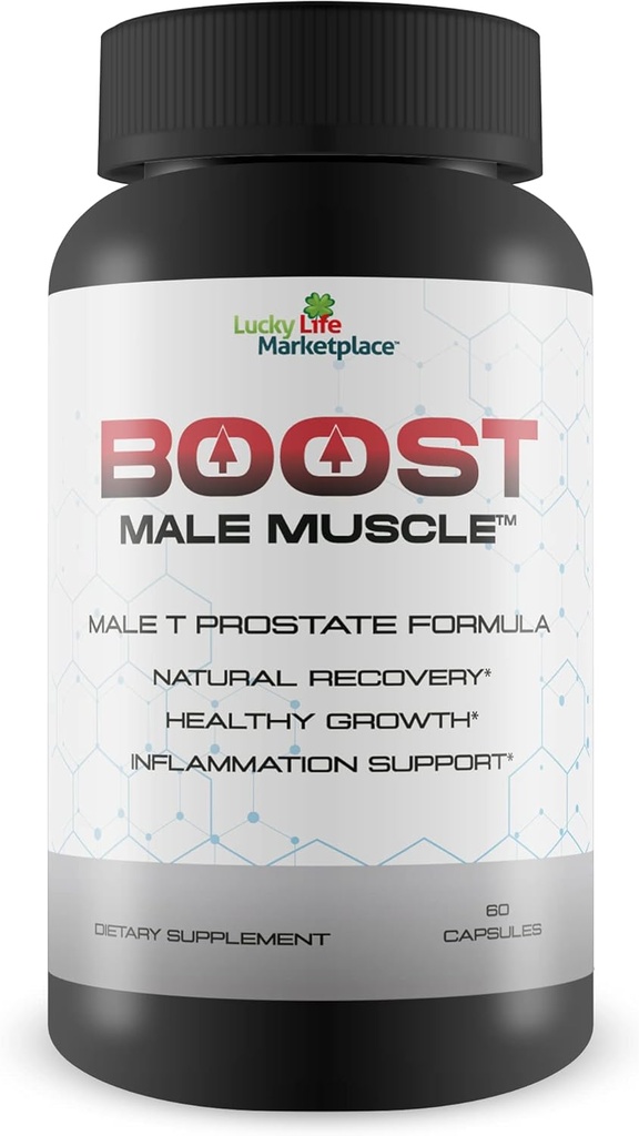 Boost Male - Maximum Strength Prostate Support for Men - Promote Full Bladder Emptying Day & Night - Support Improved Blood Flow with Green Tea - Men’s Prostate Health Supplement - Urinary Support