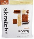 Skrattch Labs Post Workout Inddrivelse Drik Mix med Horchata, (21.2 oz, 12 Servere) med komplet mælk protein af Casein og Whey og Probiotika, Gluten Free, Kosher, Vegetar