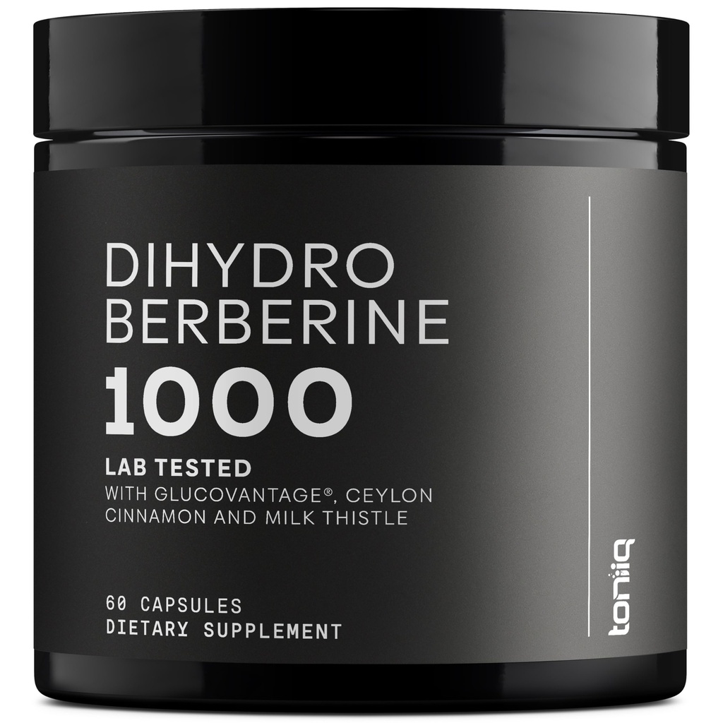 Dihydroberberine Supplement - Ultra High Potency 1.000mg Formel med GlucoVantage, 10: 1 Ceylon Cinnamon & 50: 1 Milk Thistle - Third-Party Lab Testet