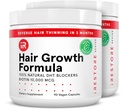 iRestore hårvækst supplement - Natural DHT blockers & Multivitamin Blend - Vegan, non-GMO, 90 kapsler - Understøtter Thicker, stærkere hår til mænd og kvinder - 2 - Pack