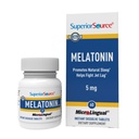 Superior Source Melatonin 5 mg - Sund søvn Support for voksne - Melatonin Formel med kamille hjælpemidler Afslapning & Resibel søvn - 60 Sublingual Opløsning Tablets