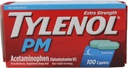 TYLENOL PM Extra Strength Pain Reliever / Nighttime Sleep Aid Caplets 100 ea