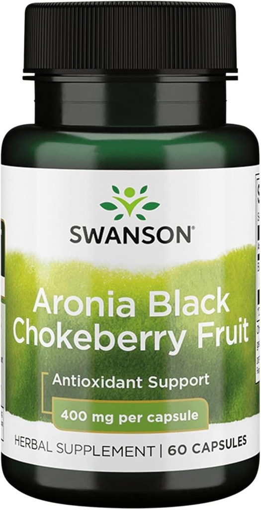 Swanson Full Spectrum Aronia (Chokeberry) 400 Milligram 60 Kapsler