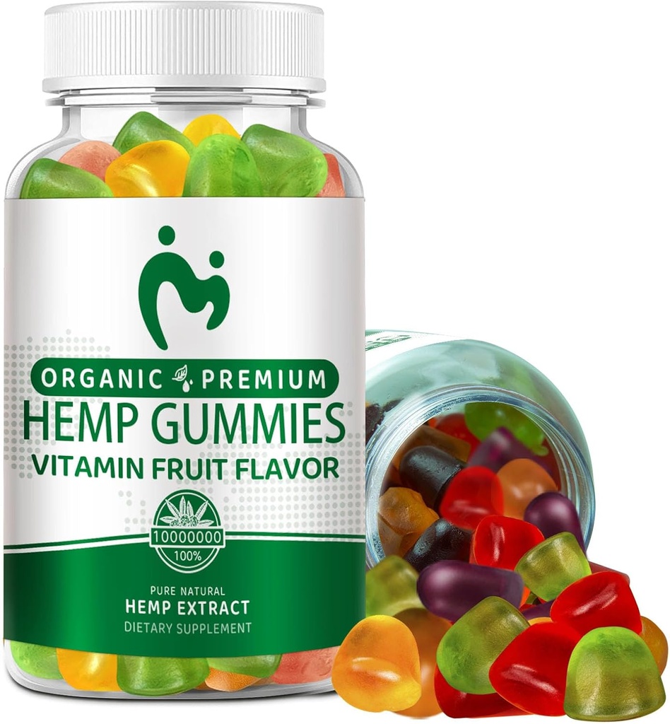 MOSRAY Hamp Gummies 100% Natural Organic Hamp Oil Extrac- 0509- HB191