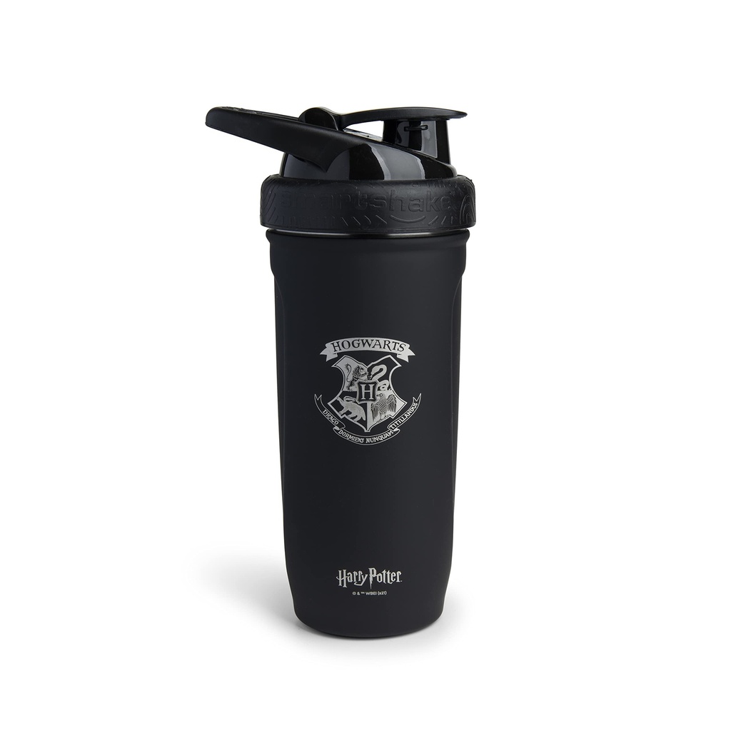 Smartshake Reforce rustfrit stål Harry Potter Hogwarts Crest Shaker Flaske (900 ML / 30oz) # 124; Let vægtmodstand Sports Shaker Flaske med en Soft Lid # 124; Bladsikker, BPA Free & DEHP Free