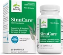 Terry naturligt SinuCare - 320 mg Eucalyptus & Myrtle Oil Complex, 30 Softgels - Sinus, Lung & Bronchial Support, Non- Drowsy - Non- GMO, Gluten- Free - 15 Servere