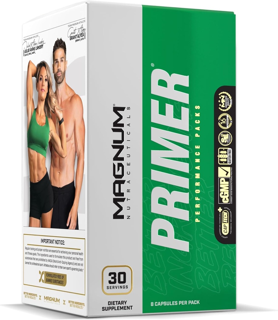 Magnum Nutracatic Primer Vitamin pakker til kvinder & mænd, Daglig Nutrient Supplement - Travel- Friendly Multivitamin Support Heart, Fælles, fordøjelig, og orgel sundhed (30 Pack)