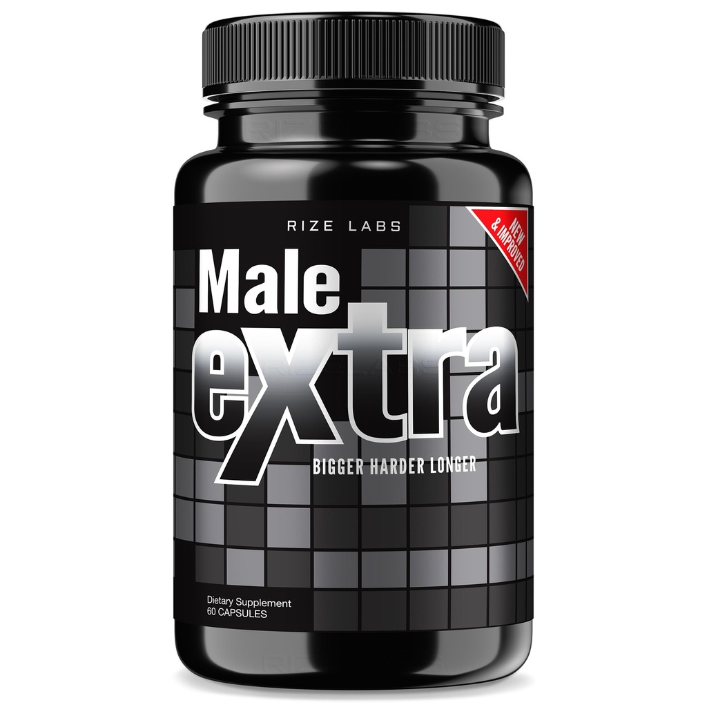 rize laboratorier - Mand Ekstra Kapsler - Performance Supplement for mænd, Maksimal Strength Support, Ultra Pure Pills, Non- GMO Vegan Supplement Advanced Formel (60 Kapsler)