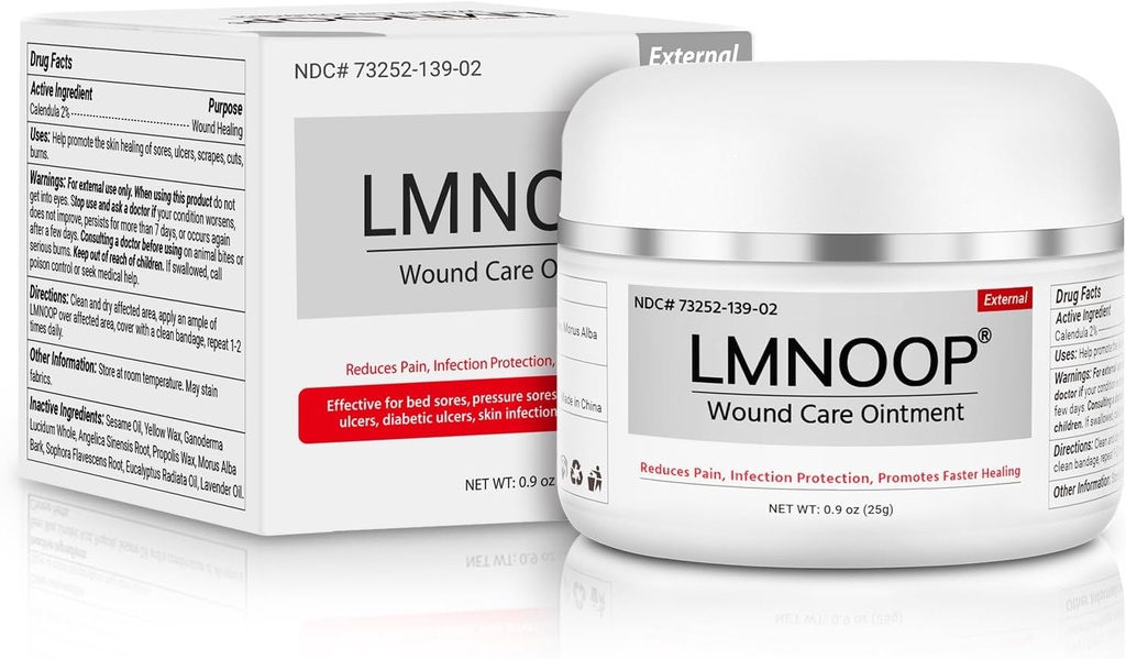 Seng Sore Cream, Økologisk Seng Salve, Seng Sår Behandling, Hurtig Sår Healing & 24 timer Infektion Beskyttelse Sårpleje Salve til BedSores, Tryksår, Diabetic & Venous ulcers af LMNOOP