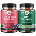 Bundle of Total Menopause Supplement - Hot Flashs Relief - Dong Quai Vitex Chaste Berry og Black Cohosh og Pure DIM med Bioperine - Diindolylmetan Testosteron Complex med Broccoli Florets