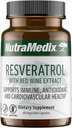 NutraMedic Resveratrol kapsler - Biotilgængelige antioxidanter supplement fra rødvin ekstrakt + Grape Skins - 200mg Japansk Knotweed til immunforsvar & cardiovaskulær Support (60 kapsler)