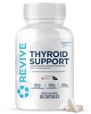 Revive MD Thyroid Support til mænd og kvinder - Omfattende Blend af Nutritents Understøtter sund Thyroid funktion med Essential Vitamin, Minerals & Urter (90 kapsler, 30 Servere)