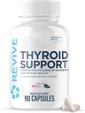 Revive MD Thyroid Support til mænd og kvinder - Omfattende Blend af Nutritents Understøtter sund Thyroid funktion med Essential Vitamin, Minerals & Urter (90 kapsler, 30 Servere)