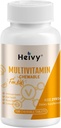 Heivy Toddlers Multivitaminer, Kids Chewable Vitamin D3, C, Vitamin B12, B6, Vitamin A, E & Zink til immunforsvar og sundhed, 120 Chewable Tablets