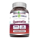 Amazing Formulas Quercetin 500mg 120 Veggie kapsler Supplement - Non- GMO - Gluten Free - Understøtter den samlede sundhed & velvære