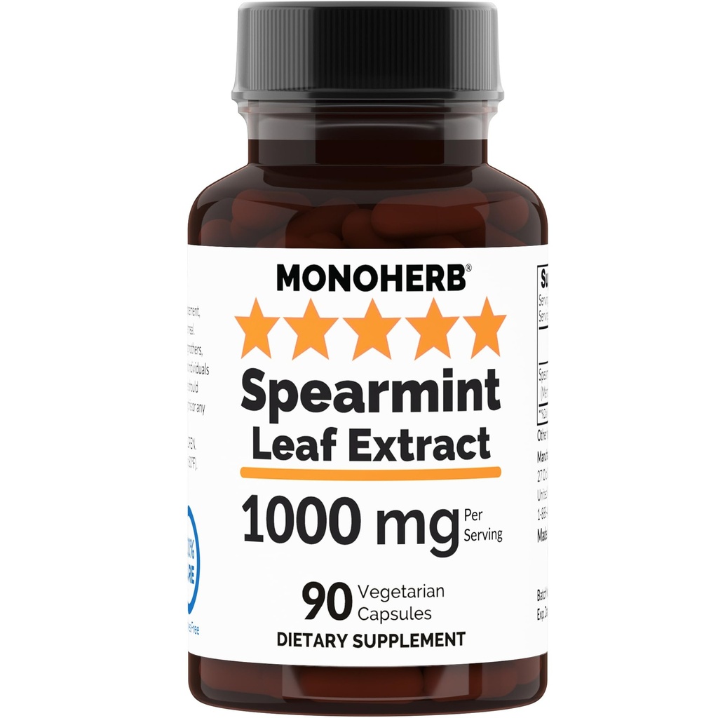 Spearmint Leaf Extract 1000 mg - 90 Veg kapsler