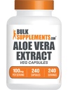 BulkSupplements.com Aloe Vera Kapsler - Aloe Vera Extract, Aloe Vera Supplement - Herbal Supplement, Gluten Free, 1 Kapsel per Serving, 240 Veg Kapsler (pakke med 1)