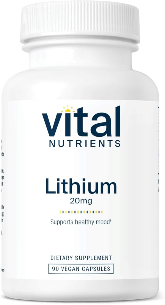 Vital Nutrients Lithium Orotere 20mg