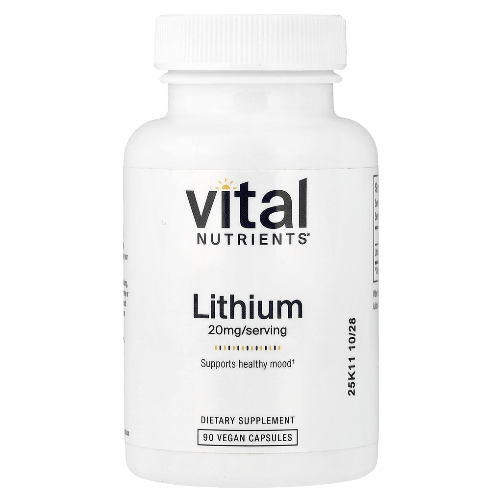 Vital Nutrients Lithium Orotere 20mg
