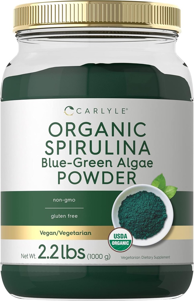 Carlyle Organic Spirulina Powder 2.2 lbs Name 124; Blue Green Algae