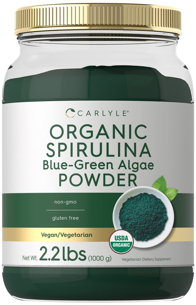 Carlyle Organic Spirulina Powder 2.2 lbs Name 124; Blue Green Algae