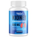 Nyre Rengøring Detox & Reparation - Nyre Support Supplement med 600mg Niacinamid, Chitosan Oligosaccharid, Curcumin, Probiotika - Phosphorus Binder - 60 kapsler