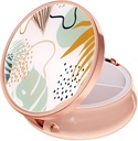 Rouidr Pill Box, 3 Segment Medicine Pill Case, Lille Metal Travel Medicine Box for pung & lomme, Rose Gold, Boho blade