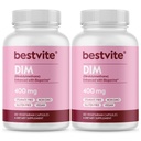 BESTVITE DIM (Diindolylmethan) 400mg med Bioperine (240 Vegetariske kapsler) (120 x 2) - Ingen stearater - Ingen Gelatine - Vegan - Ikke GMO - Gluten Free