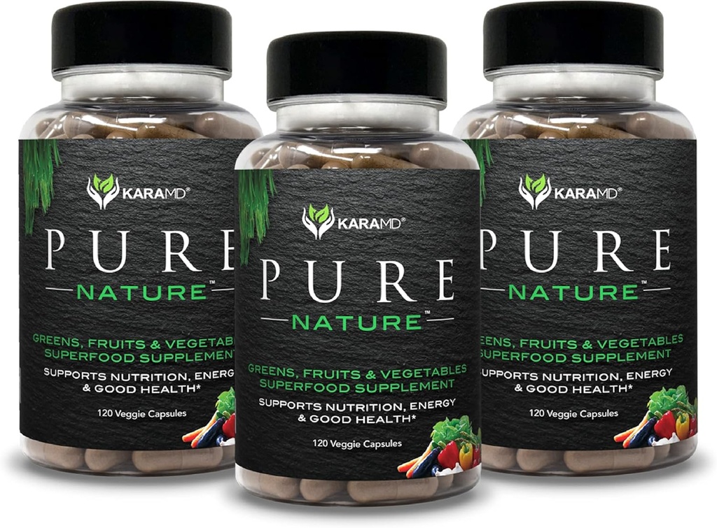 KaraMD Pure Nature Note 124; Grønne, Frugt og Grønsager Supplements 124; Vitaminer, Fiber & Antioxidanter