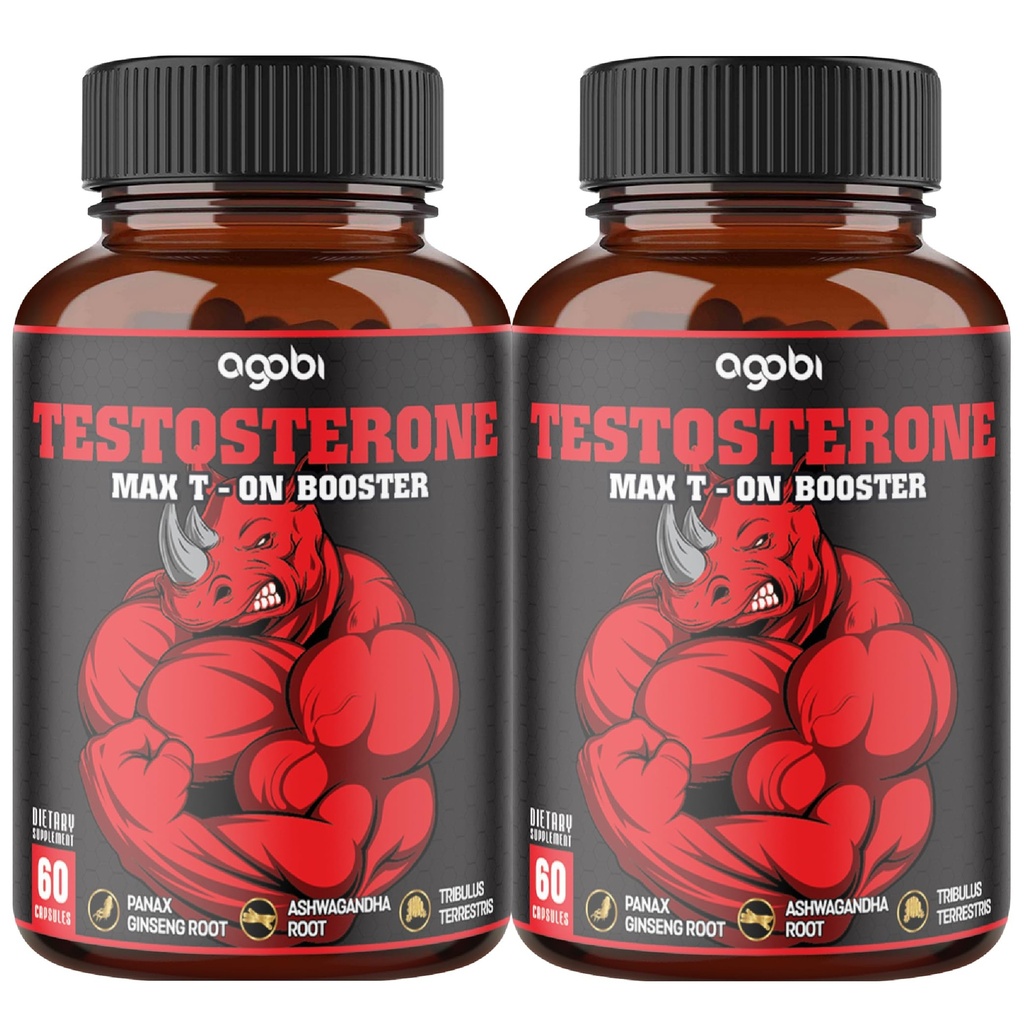 2 pakker 60 kapsler - 11 urter kombineret med Ginseng, Ashwagandha, Tribulus & Mere.